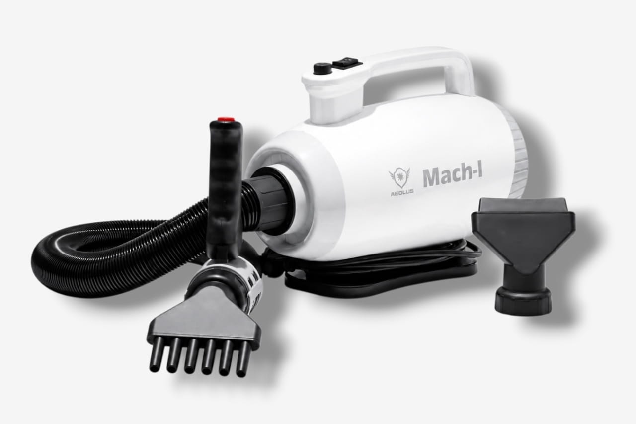 Soffiatore professionale MACH II per toelettatura disponibile nelle versioni MACH II e SUPER MACH II